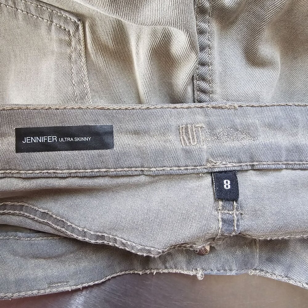 Kut From The Kloth Jeans Womens 8 Gray Jennifer Ultra Skinny Denim Stretch - Picture 5 of 8